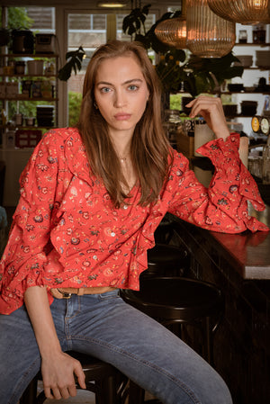 Milou Blouse Red
