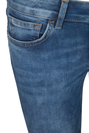 Skinny stretchable ladies jeans in blue and black