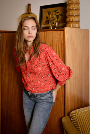 Joan Blouse Red